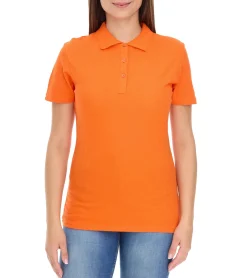 Poloshirts & Blusen*Elevate Helios Damen Polo-Shirt Baumwolle Polo-Hemd Pique-Strick 180 g/m² 3810733 Orange