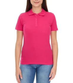 Poloshirts & Blusen*Elevate Helios Damen Polo-Shirt Baumwolle Polo-Hemd Pique-Strick 180 g/m² 3810721 Pink