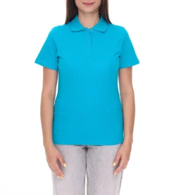 Poloshirts & Blusen*Elevate Helios Damen Polo-Shirt Baumwolle Polo-Hemd Pique-Strick 180 g/m² 3810751 Aqua-Blau