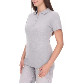 Poloshirts & Blusen*Elevate Helios Damen Polo-Shirt Baumwolle Polo-Hemd Pique-Strick 180 g/m² 3810794 Grau