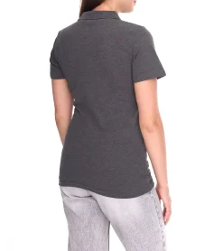 Poloshirts & Blusen*Elevate Helios Damen Polo-Shirt Baumwolle Polo-Hemd Pique-Strick 180 g/m² 38107980 meliert Anthrazit