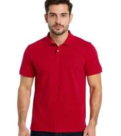 Große Größen|Hemden & Poloshirts*Elevate Helios Herren Polo-Shirt Baumwolle Polo-Hemd Pique-Strick 180 g/m² 3810625 Rot