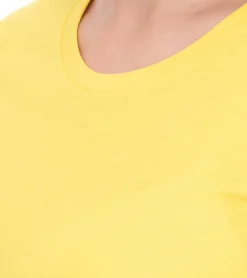 Tops & T-Shirts*Elevate Heros Damen T-Shirt schlichtes Baumwoll-Shirt 150 g/m2 Basic-Shirt Unterzieh-Shirt 3802910 Gelb