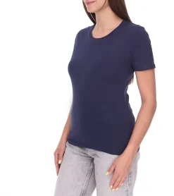 Tops & T-Shirts*Elevate Heros Damen T-Shirt schlichtes Baumwoll-Shirt 150 g/m2 Basic-Shirt Unterzieh-Shirt 3802949 Navy
