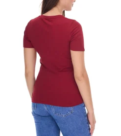 Tops & T-Shirts*Elevate Heros Damen T-Shirt schlichtes Baumwoll-Shirt 150 g/m2 Basic-Shirt Unterzieh-Shirt 3802924 Burgundy-Rot