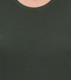 Tops & T-Shirts*Elevate Heros Damen T-Shirt schlichtes Baumwoll-Shirt 150 g/m2 Basic-Shirt Unterzieh-Shirt Dunkelgrün, Dunkelgrau, Dunkelgrau meliert, Schwarz, Beige, Apfelgrün oder Hellblau