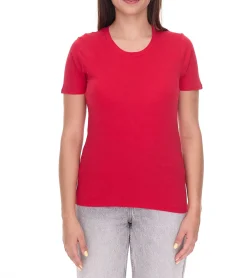 Tops & T-Shirts*Elevate Heros Damen T-Shirt auch in 4XL schlichtes Baumwoll-Shirt 150 g/m2 Basic-Shirt Unterzieh-Shirt 3802925 Rot