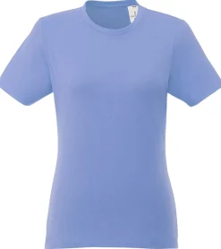 Tops & T-Shirts*Elevate Heros Damen T-Shirt schlichtes Baumwoll-Shirt 150 g/m2 Basic-Shirt Unterzieh-Shirt 3802940 Hellblau