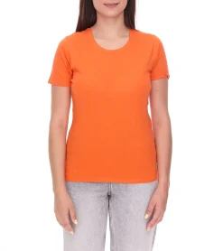 Tops & T-Shirts*Elevate Heros Damen T-Shirt schlichtes Baumwoll-Shirt 150 g/m2 Basic-Shirt Unterzieh-Shirt 3802933 Orange