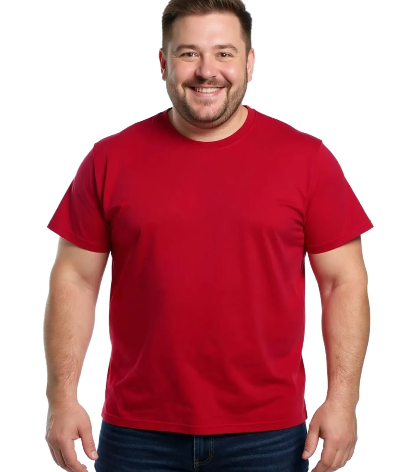 T-Shirts & Tank Tops|Große Größen*Elevate Heros Herren 4XL & 5XL T-Shirt schlichtes Baumwoll-Shirt 150 g/m2 Basic-Shirt Unterzieh-Shirt Große Größen 3802825 Rot