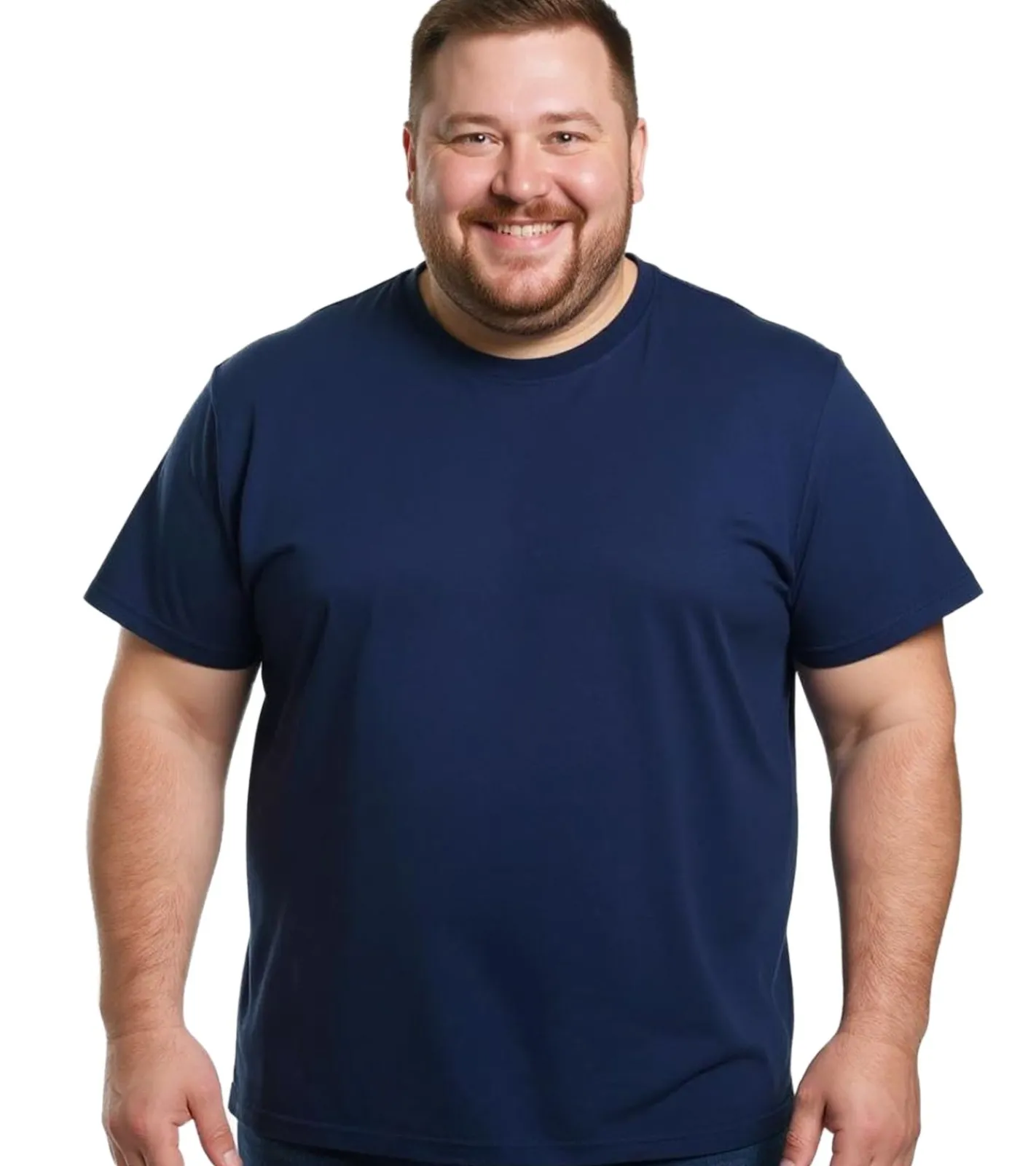 T-Shirts & Tank Tops|Große Größen*Elevate Heros Herren 4XL & 5XL T-Shirt schlichtes Baumwoll-Shirt 150 g/m2 Basic-Shirt Unterzieh-Shirt Große Größen 3802849 Navy