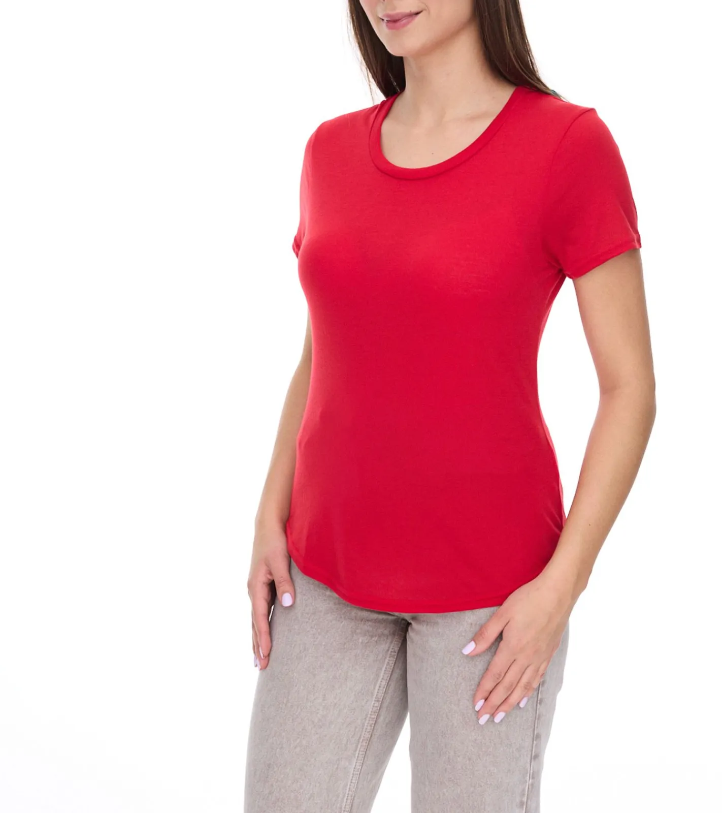 Tops & T-Shirts*Elevate Jade Damen T-Shirt nachhaltiges Kurzarm-Shirt 160 g/m2 Basic-Shirt Unterzieh-Shirt Hellblau, Navy oder Rot