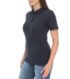 Poloshirts & Blusen*Elevate Liberty Damen Polo-Shirt Baumwolle Polo-Hemd Pique-Strick 160 g/m² 3810199 Schwarz
