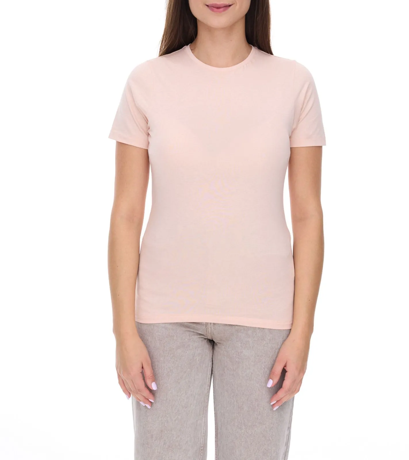 Tops & T-Shirts*Elevate Nanaimo Damen T-Shirt nachhaltiges Baumwoll-Shirt 160 g/m2 Basic-Shirt Unterzieh-Shirt 3801291 Rosa-Blush