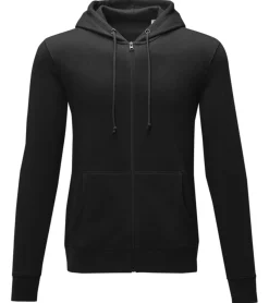 Große Größen|Pullover & Sweater*Elevate Theron Herren Sweat-Jacke mit 240 g/m2 Baumwoll-Sweater Kapuzen-Pullover Hoodie Größe Größen 3822999 Schwarz