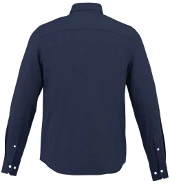 Hemden & Poloshirts*Elevate Vaillant Oxford Langarm-Hemd klassisches Herren Business-Hemd Baumwoll-Hemd 142 g/m2 3816249 Navy