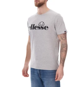 T-Shirts & Tank Tops*ellesse Fuenti T-Shirt Herren Baumwoll-Shirt mit Logo-Print Sport-Shirt SHP16469 Grau