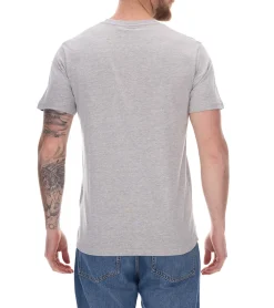 T-Shirts & Tank Tops*ellesse Fuenti T-Shirt Herren Baumwoll-Shirt mit Logo-Print Sport-Shirt SHP16469 Grau