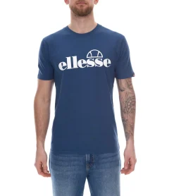 T-Shirts & Tank Tops*ellesse Fuenti T-Shirt Herren Baumwoll-Shirt mit Logo-Print Sport-Shirt SHP16469 Blau