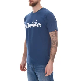 T-Shirts & Tank Tops*ellesse Fuenti T-Shirt Herren Baumwoll-Shirt mit Logo-Print Sport-Shirt SHP16469 Blau
