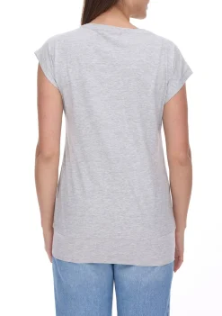 Tops & T-Shirts*AjC 2er Damen T-Shirt Alltags-Shirt kurzärmliges Sommer-Shirt 17977826 Grau/Dunkelblau