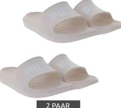 Sandalen|Zehentrenner & Sandalen*PUMA 2er Paar Divecat v2 Lite Bade-Latschen Damen Sommer-Schlappen mit EVA-Sohle und texturiertem Fußbett 374823 29 Rosa