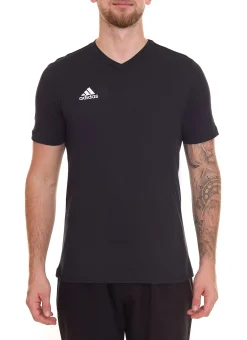 T-Shirts & Tank Tops*adidas 3er Pack Entrada 22 Herren T-Shirt nachhaltiges Baumwoll-Shirt mit V-Ausschnitt HC0448 Schwarz