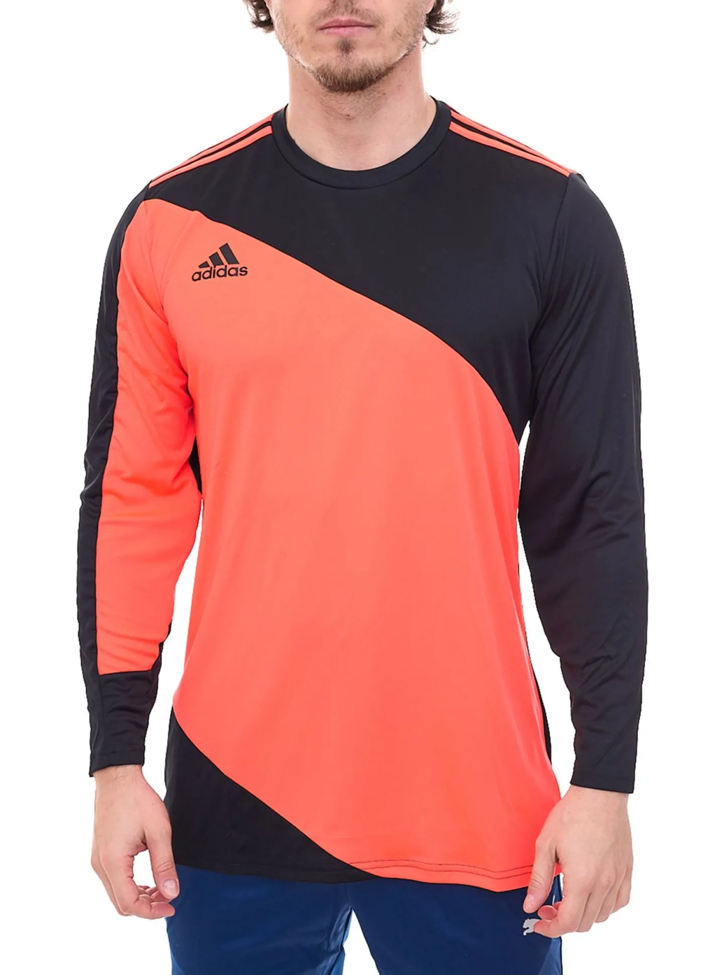 T-Shirts & Tank Tops|Sportoberbekleidung*adidas 3er Pack Torwarttrikot Squadra GK 21 Herren Langarm-Trikot Fußball mit Aeroready GK9805 Schwarz/Orange