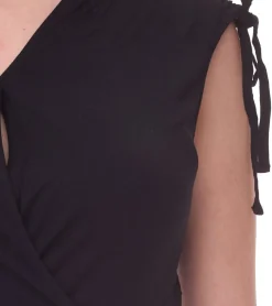 Kleider*AjC 2er Pack Damen Sommer-Kleid Maxi-Kleid mit floralem Allover-Print und schlichtes Mini-Kleid 25760756 Schwarz/Blau