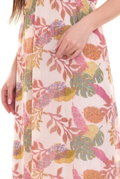 Kleider*Aniston 2er Pack CASUAL Damen Maxi-Kleid mit Allover-Print Sommer-Kleid 46746028 Bunt