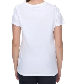 Tops & T-Shirts*Aniston 2er Pack CASUAL Kurzarm-Shirt Damen Baumwoll-T-Shirt mit STOP THE FIGHT Schriftzug 2281 4642 Weiß