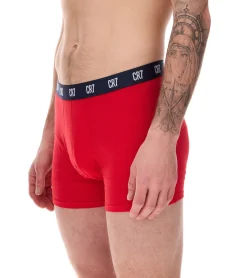 Unterwäsche|Boxershorts*CR7 CRISTIANO RONALDO 5er Pack Basic Trunk Herren Boxershorts atmungsaktive Baumwoll-Unterhose Unterwäsche 300-8125-49-2316 Rot/Grau/Navy/Schwarz
