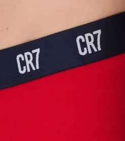 Unterwäsche|Boxershorts*CR7 CRISTIANO RONALDO 5er Pack Basic Trunk Herren Boxershorts atmungsaktive Baumwoll-Unterhose Unterwäsche 300-8125-49-2316 Rot/Grau/Navy/Schwarz