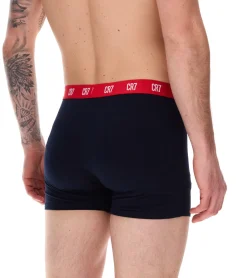 Unterwäsche|Boxershorts*CR7 CRISTIANO RONALDO 5er Pack Basic Trunk Herren Boxershorts atmungsaktive Baumwoll-Unterhose Unterwäsche 300-8125-49-2316 Rot/Grau/Navy/Schwarz