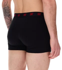 Unterwäsche|Boxershorts*CR7 CRISTIANO RONALDO 5er Pack Basic Trunk Herren Boxershorts atmungsaktive Baumwoll-Unterhose Unterwäsche 300-8125-49 Rot/Grau/Navy/Schwarz/Bunt/Gold