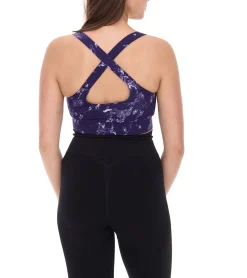 Unterwäsche|Sportoberbekleidung*FAYN SPORTS 2er Pack Damen Sport-BH marmoriertes Sport-Oberteil mit Baumwollanteil Sport-Bekleidung Trainings-BH Yoga-BH 34171929 Lila/Grau