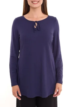 Sweater & Pullover*FLASHLIGHTS 2er Pack Damen Tunika Langarm-Shirt Sommer-Shirt 93606524 Dunkelblau/Beige