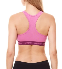 Sportoberbekleidung|Socken & Unterwäsche*GIN TONIC 5er Pack Damen Sport-BH mit Ringerrücken Bustier 212061938 oder Schwarz Pink