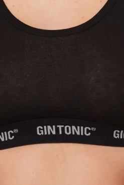 Sportoberbekleidung|Socken & Unterwäsche*GIN TONIC 5er Pack Damen Sport-BH mit Ringerrücken Bustier 212061938 oder Schwarz Pink