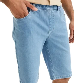 Große Größen|Shorts & Bermudas*O46bpx 2er Pack Herren Shorts kurze Denim-Hose im 5-Pocket Style Jeans-Hose Regular-Fit 941019 Blau/Dunkelblau