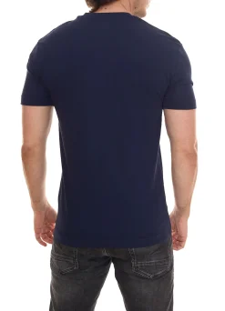 T-Shirts & Tank Tops*Kappa 8er Pack Herren Baumwoll-Shirt Rundhals-Shirt mit kleinem Logo-Patch Kurzarm-Shirt T-Shirt Sparpack 711169 , Blau oder Schwarz Weiß