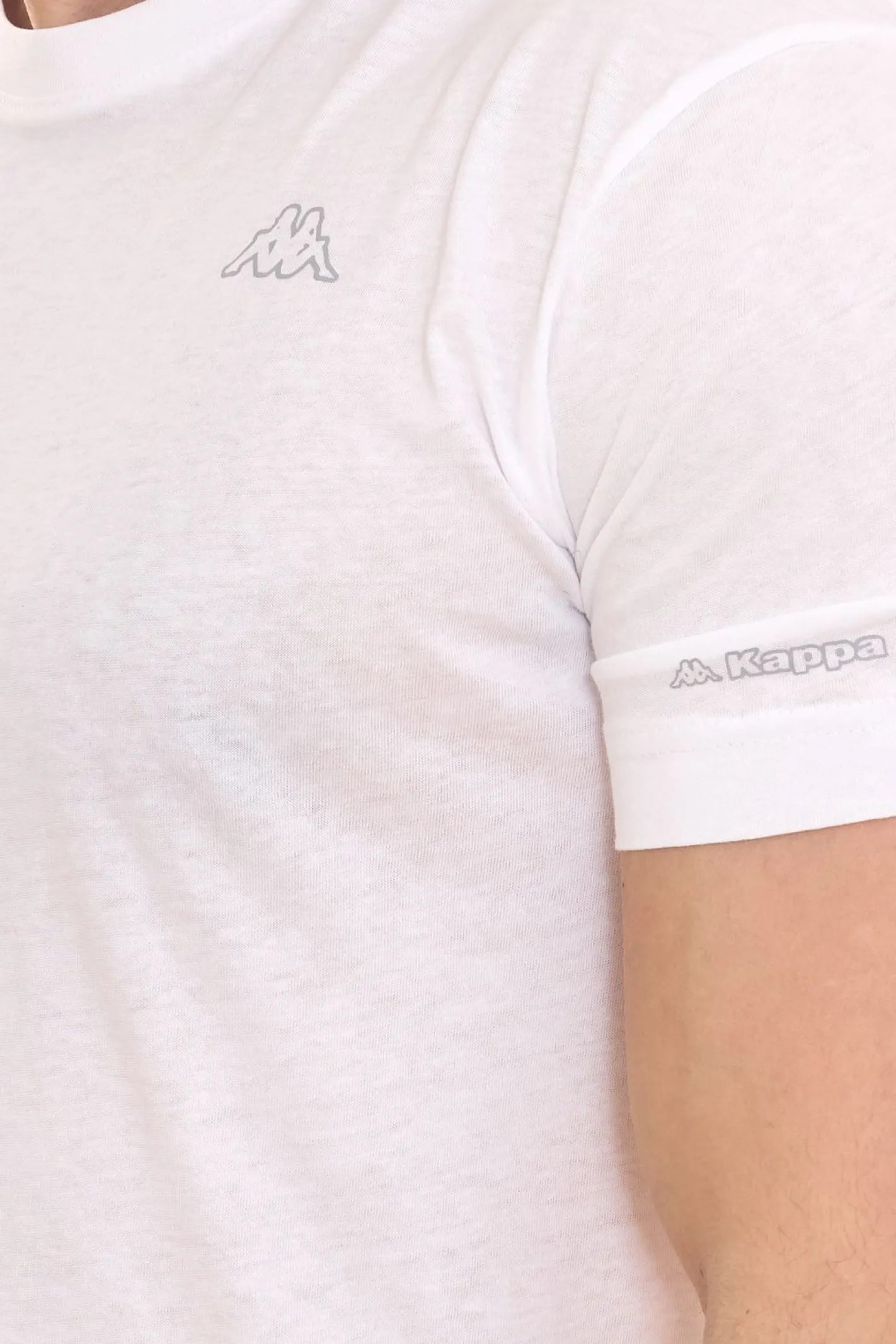 T-Shirts & Tank Tops*Kappa 8er Pack Herren Baumwoll-Shirt Rundhals-Shirt mit kleinem Logo-Patch Kurzarm-Shirt T-Shirt Sparpack 711169 , Blau oder Schwarz Weiß