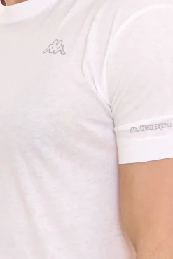 T-Shirts & Tank Tops*Kappa 15er Pack Herren Baumwoll-Shirt Sparpack Rundhals-Shirt mit kleinem Logo-Patch Kurzarm-Shirt 711169 , Blau oder Schwarz Weiß