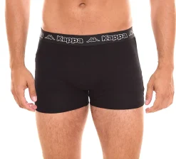Unterwäsche|Unterwäsche & Socken*Kappa 2er Pack Herren Boxershorts stylische Unterhosen 351K1JW AEB Schwarz/Weiß