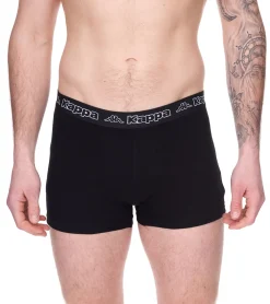 Unterwäsche|Boxershorts*Kappa 10er Pack Herren Boxershorts mit Marken Schriftzug und Logo Unterhose in verschiedenen Farben wie Schwarz, Grau, Anthrazit und Blau