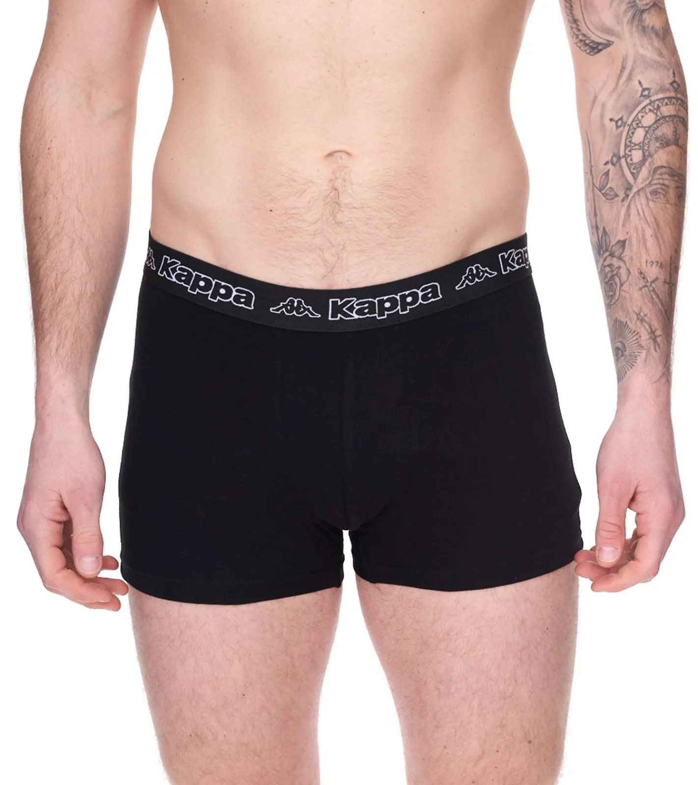 Unterwäsche|Boxershorts*Kappa 10er Pack Herren Boxershorts mit Marken Schriftzug und Logo Unterhose in verschiedenen Farben wie Schwarz, Grau, Anthrazit und Blau