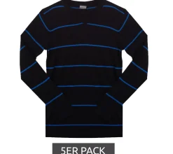 Pullover & Sweater*KIDSWORLD 5er Pack Pullover weicher Kinder Strick-Pulli mit Streifen 24014735 Schwarz/Blau