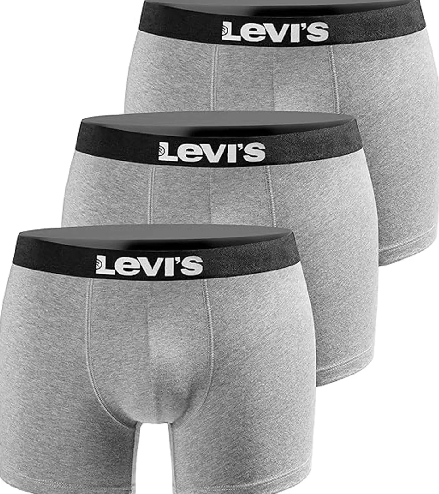 Unterwäsche|Boxershorts*LEVI´S 3er Pack Boxer Print Limited Edition Herren Boxershorts Unterhosen Unterwäsche 100001148 758 Grau