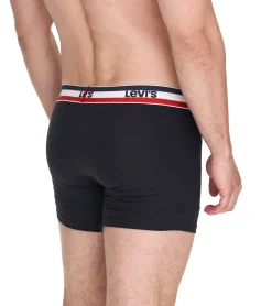 Unterwäsche|Boxershorts*LEVI´S 5er Pack LEVI`S Herren Boxershorts Baumwoll-Unterwäsche mit farblichen Akzenten am Bund 701224335 Schwarz/Grau/Blau