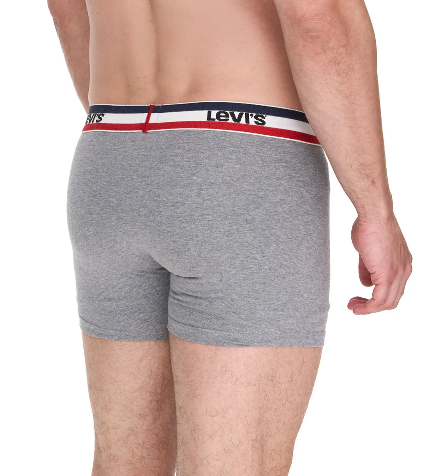 Unterwäsche|Boxershorts*LEVI´S 5er Pack LEVI`S Herren Boxershorts Baumwoll-Unterwäsche mit farblichen Akzenten am Bund 701224335 Schwarz/Grau/Blau